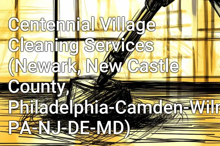 Centennial Village Cleaning Services (Newark, New Castle County, Philadelphia-Camden-Wilmington, PA-NJ-DE-MD)