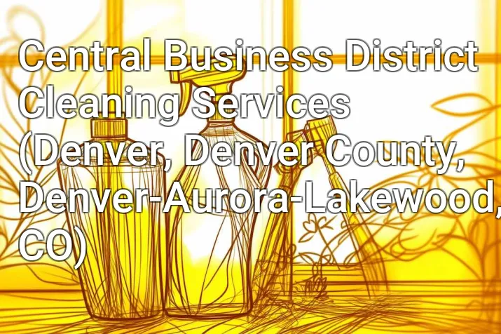 Central Business District Cleaning Services (Denver, Denver County, Denver-Aurora-Lakewood, CO)