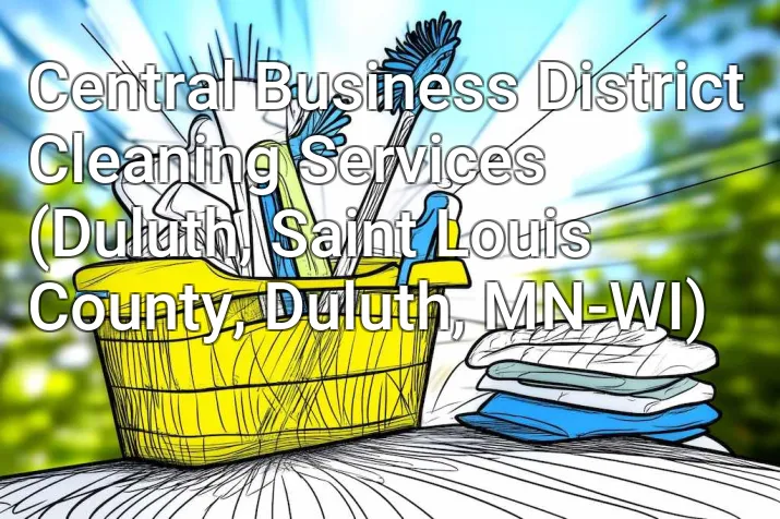 Central Business District Cleaning Services (Duluth, Saint Louis County, Duluth, MN-WI)