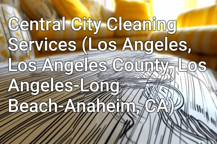Central City Cleaning Services (Los Angeles, Los Angeles County, Los Angeles-Long Beach-Anaheim, CA)