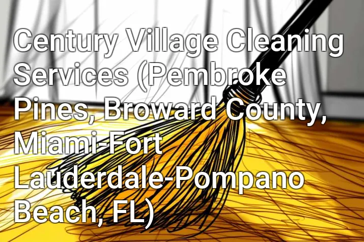 Century Village Cleaning Services (Pembroke Pines, Broward County, Miami-Fort Lauderdale-Pompano Beach, FL)
