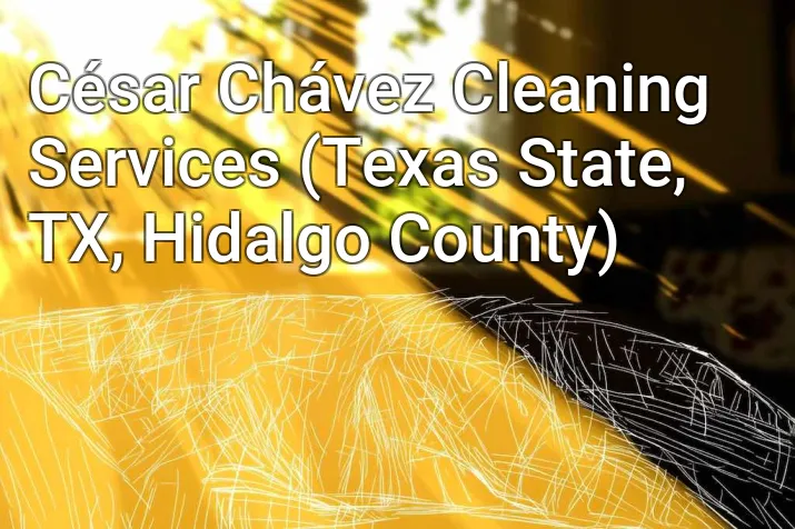 César Chávez Cleaning Services (Texas State, TX, Hidalgo County)