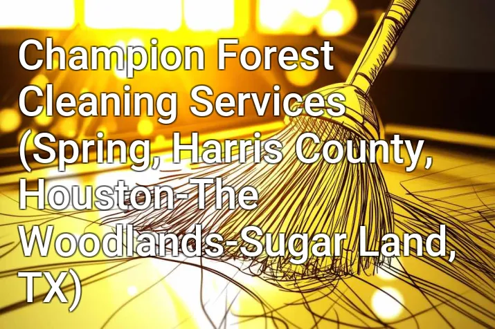 Champion Forest Cleaning Services (Spring, Harris County, Houston-The Woodlands-Sugar Land, TX)