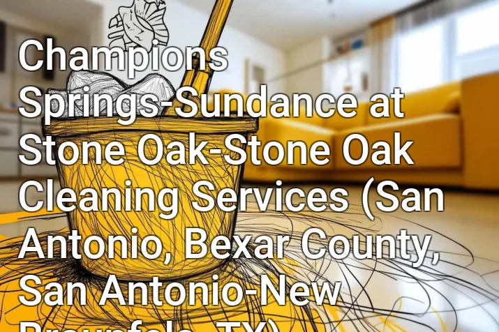 Champions Springs-Sundance at Stone Oak-Stone Oak Cleaning Services (San Antonio, Bexar County, San Antonio-New Braunfels, TX)