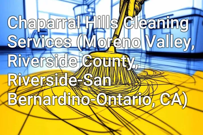 Chaparral Hills Cleaning Services (Moreno Valley, Riverside County, Riverside-San Bernardino-Ontario, CA)