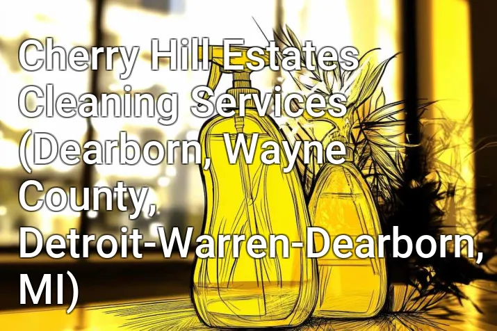 Cherry Hill Estates Cleaning Services (Dearborn, Wayne County, Detroit-Warren-Dearborn, MI)