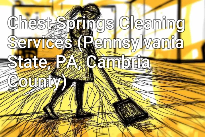 Chest Springs Cleaning Services (Pennsylvania State, PA, Cambria County)