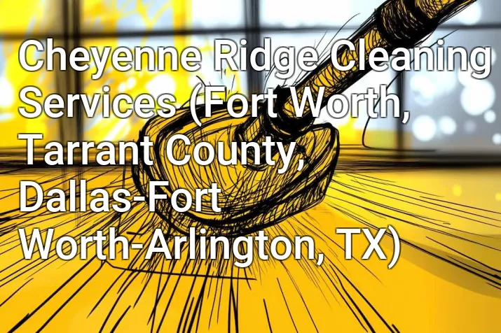 Cheyenne Ridge Cleaning Services (Fort Worth, Tarrant County, Dallas-Fort Worth-Arlington, TX)