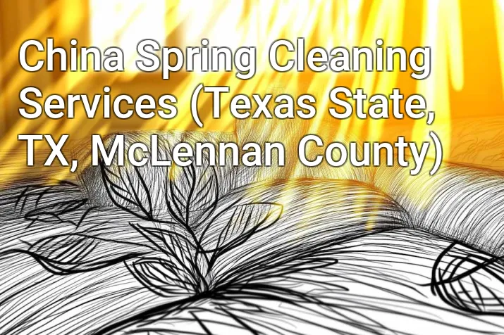 China Spring Cleaning Services (Texas State, TX, McLennan County)