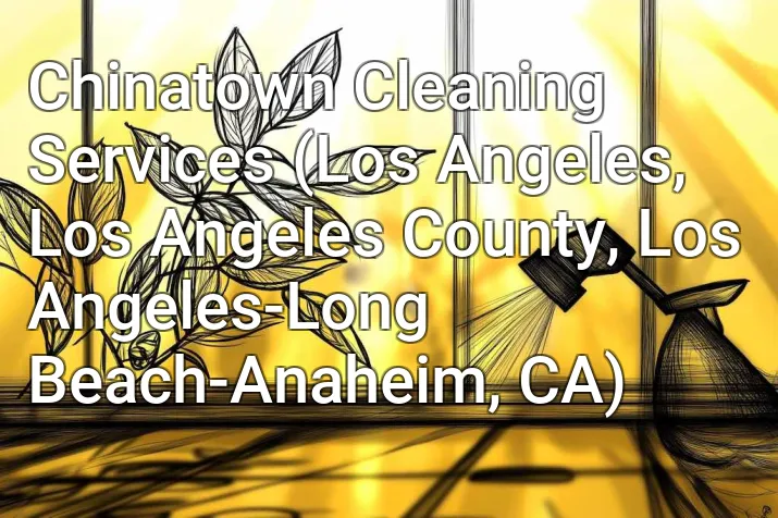 Chinatown Cleaning Services (Los Angeles, Los Angeles County, Los Angeles-Long Beach-Anaheim, CA)