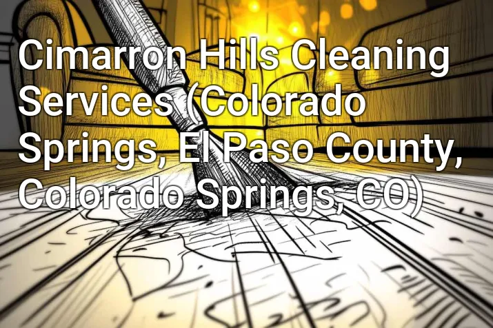 Cimarron Hills Cleaning Services (Colorado Springs, El Paso County, Colorado Springs, CO)