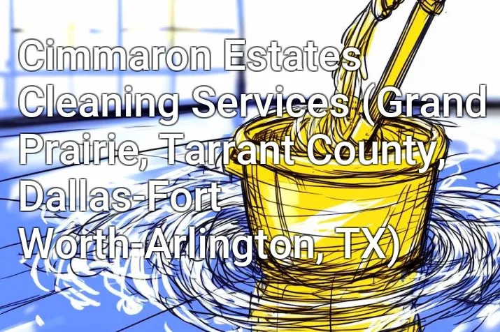 Cimmaron Estates Cleaning Services (Grand Prairie, Tarrant County, Dallas-Fort Worth-Arlington, TX)