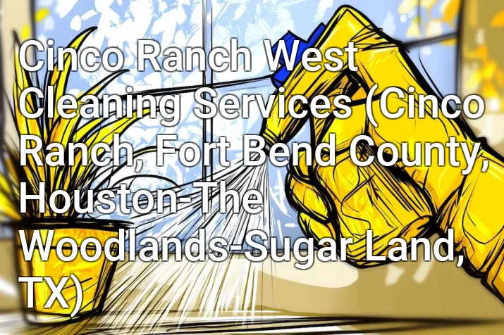 Cinco Ranch West Cleaning Services (Cinco Ranch, Fort Bend County, Houston-The Woodlands-Sugar Land, TX)