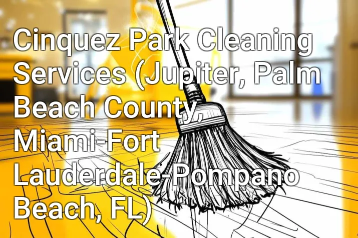 Cinquez Park Cleaning Services (Jupiter, Palm Beach County, Miami-Fort Lauderdale-Pompano Beach, FL)