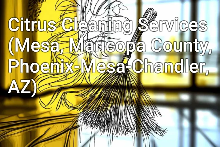 Citrus Cleaning Services (Mesa, Maricopa County, Phoenix-Mesa-Chandler, AZ)