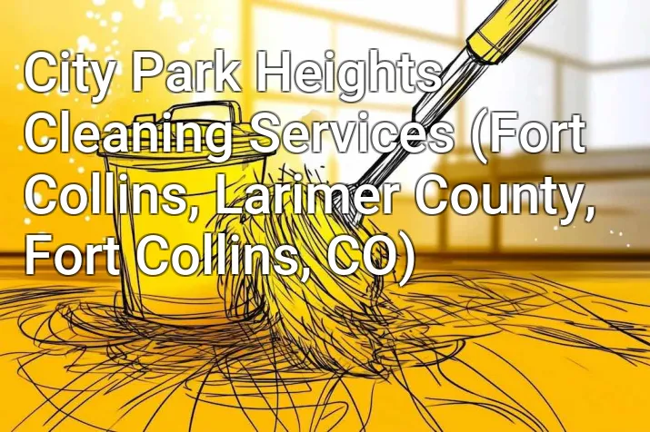 City Park Heights Cleaning Services (Fort Collins, Larimer County, Fort Collins, CO)