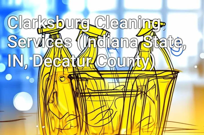 Clarksburg Cleaning Services (Indiana State, IN, Decatur County)