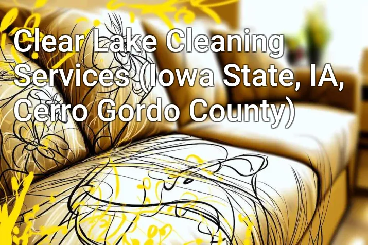 Clear Lake Cleaning Services (Iowa State, IA, Cerro Gordo County)