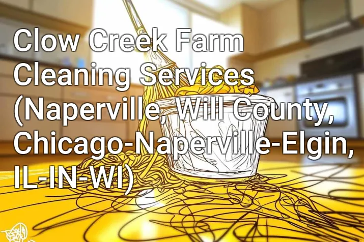 Clow Creek Farm Cleaning Services (Naperville, Will County, Chicago-Naperville-Elgin, IL-IN-WI)