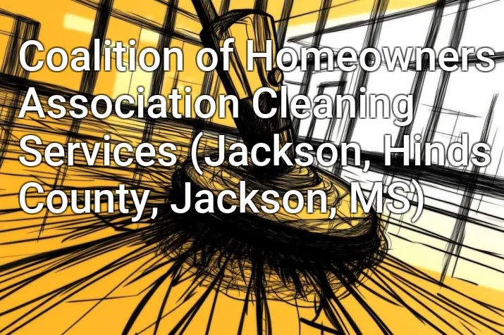 Coalition of Homeowners Association Cleaning Services (Jackson, Hinds County, Jackson, MS)