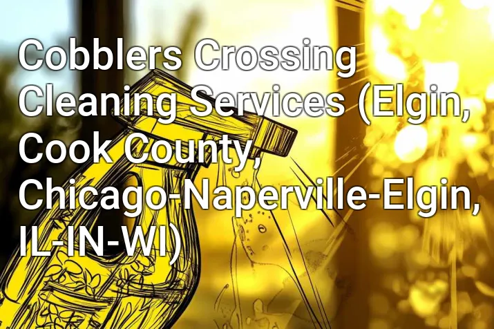 Cobblers Crossing Cleaning Services (Elgin, Cook County, Chicago-Naperville-Elgin, IL-IN-WI)