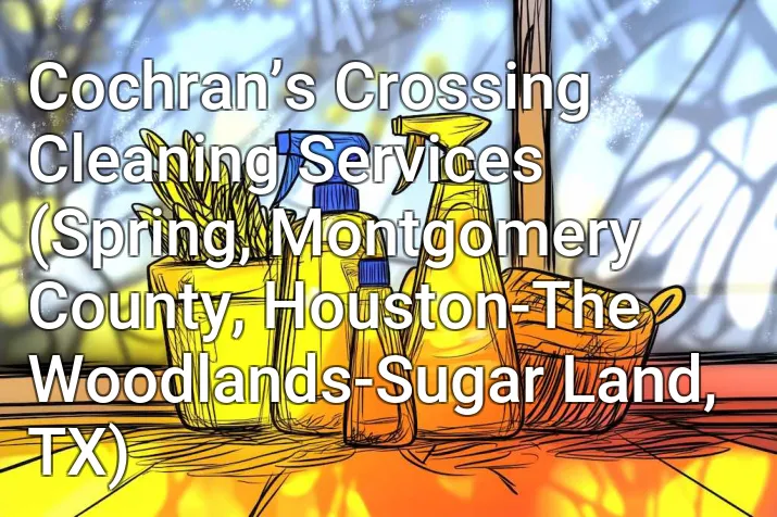 Cochran’s Crossing Cleaning Services (Spring, Montgomery County, Houston-The Woodlands-Sugar Land, TX)