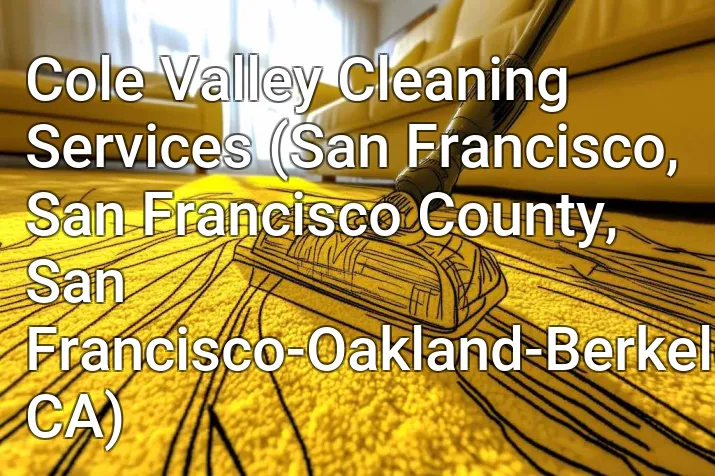 Cole Valley Cleaning Services (San Francisco, San Francisco County, San Francisco-Oakland-Berkeley, CA)