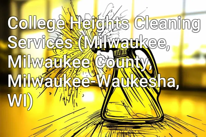 College Heights Cleaning Services (Milwaukee, Milwaukee County, Milwaukee-Waukesha, WI)
