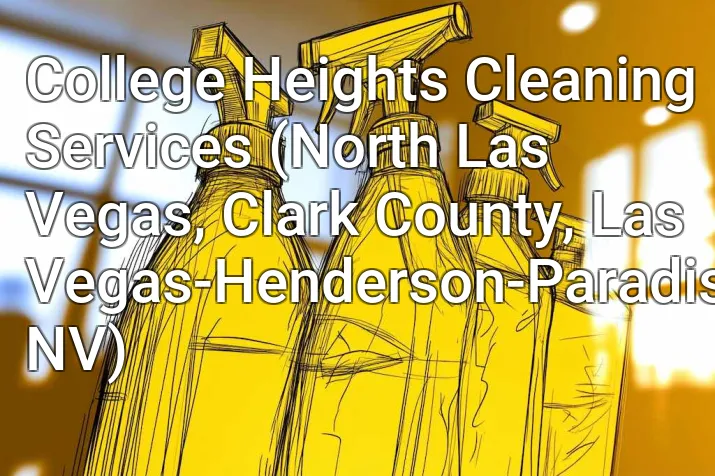 College Heights Cleaning Services (North Las Vegas, Clark County, Las Vegas-Henderson-Paradise, NV)
