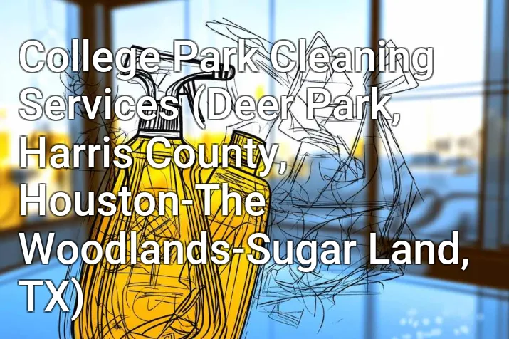 College Park Cleaning Services (Deer Park, Harris County, Houston-The Woodlands-Sugar Land, TX)