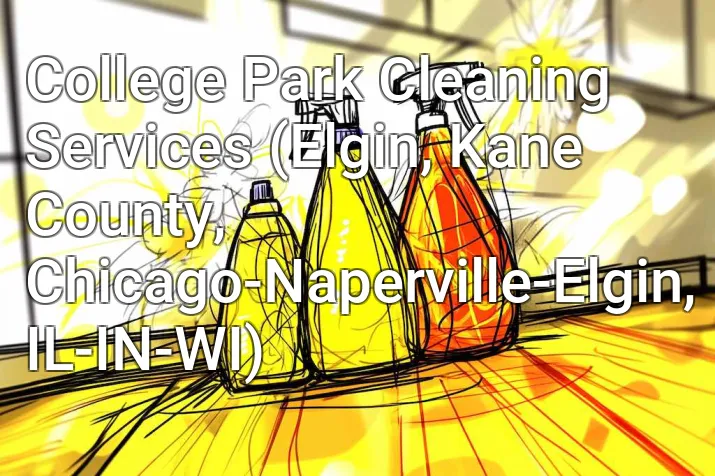 College Park Cleaning Services (Elgin, Kane County, Chicago-Naperville-Elgin, IL-IN-WI)