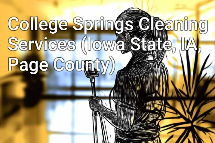 College Springs Cleaning Services (Iowa State, IA, Page County)