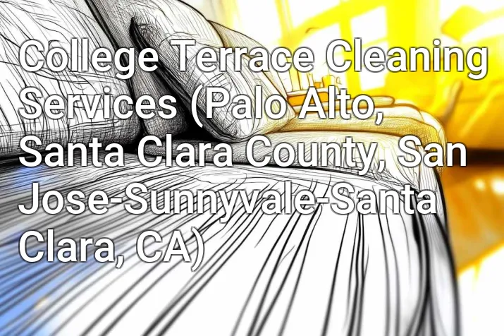 College Terrace Cleaning Services (Palo Alto, Santa Clara County, San Jose-Sunnyvale-Santa Clara, CA)