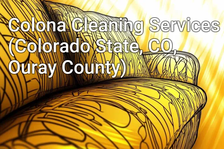 Colona Cleaning Services (Colorado State, CO, Ouray County)