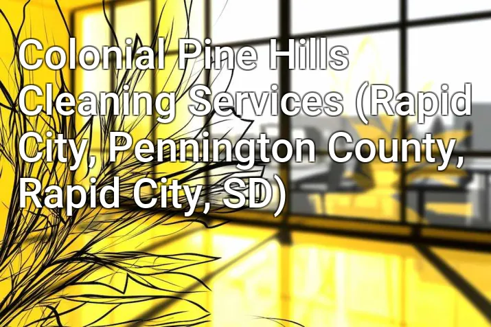 Colonial Pine Hills Cleaning Services (Rapid City, Pennington County, Rapid City, SD)