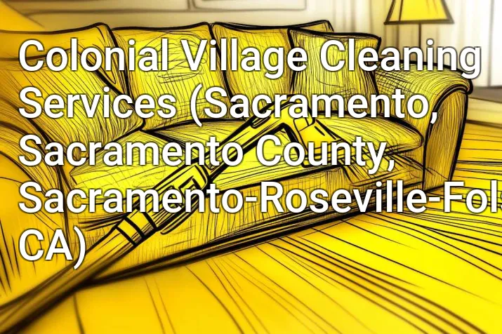 Colonial Village Cleaning Services (Sacramento, Sacramento County, Sacramento-Roseville-Folsom, CA)