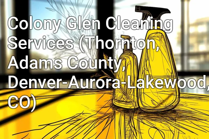 Colony Glen Cleaning Services (Thornton, Adams County, Denver-Aurora-Lakewood, CO)
