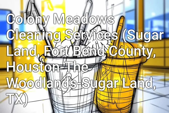Colony Meadows Cleaning Services (Sugar Land, Fort Bend County, Houston-The Woodlands-Sugar Land, TX)