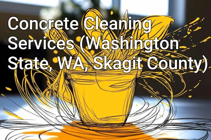Concrete Cleaning Services (Washington State, WA, Skagit County)