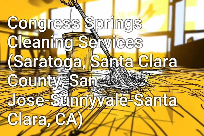 Congress Springs Cleaning Services (Saratoga, Santa Clara County, San Jose-Sunnyvale-Santa Clara, CA)