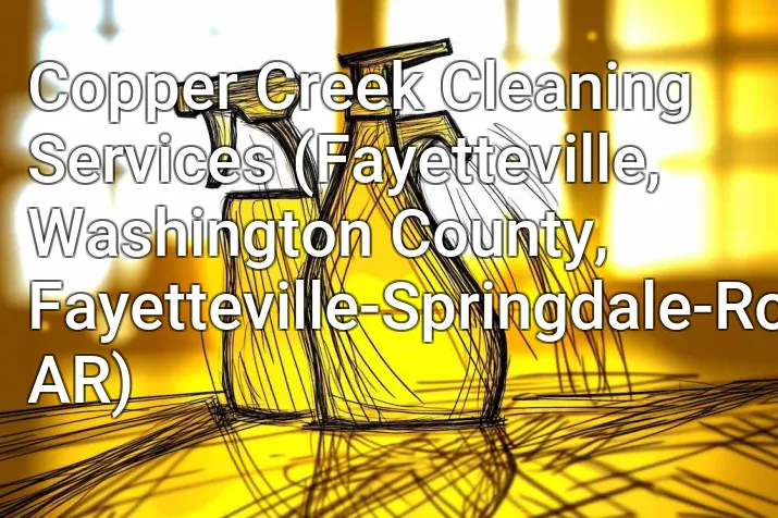 Copper Creek Cleaning Services (Fayetteville, Washington County, Fayetteville-Springdale-Rogers, AR)