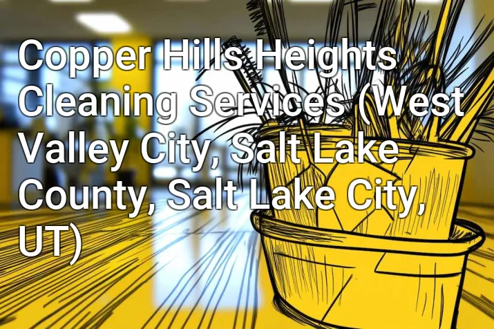 Copper Hills Heights Cleaning Services (West Valley City, Salt Lake County, Salt Lake City, UT)