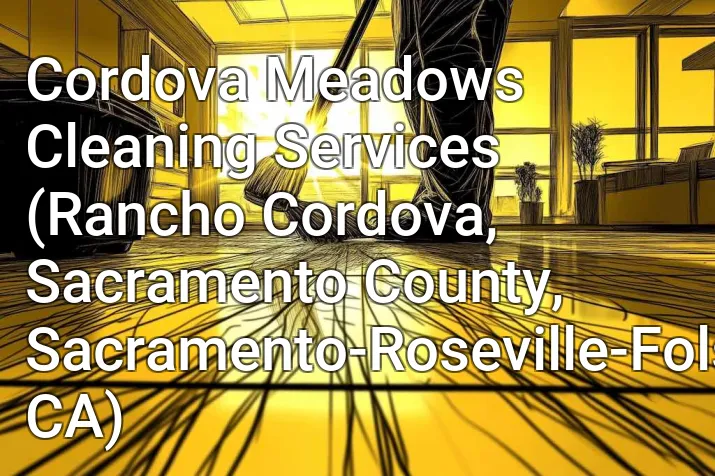 Cordova Meadows Cleaning Services (Rancho Cordova, Sacramento County, Sacramento-Roseville-Folsom, CA)