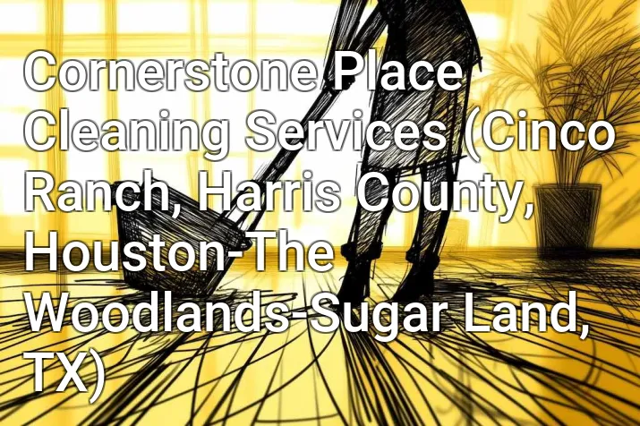 Cornerstone Place Cleaning Services (Cinco Ranch, Harris County, Houston-The Woodlands-Sugar Land, TX)