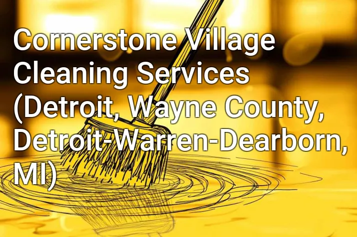 Cornerstone Village Cleaning Services (Detroit, Wayne County, Detroit-Warren-Dearborn, MI)