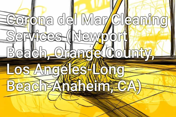 Corona del Mar Cleaning Services (Newport Beach, Orange County, Los Angeles-Long Beach-Anaheim, CA)