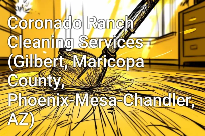 Coronado Ranch Cleaning Services (Gilbert, Maricopa County, Phoenix-Mesa-Chandler, AZ)