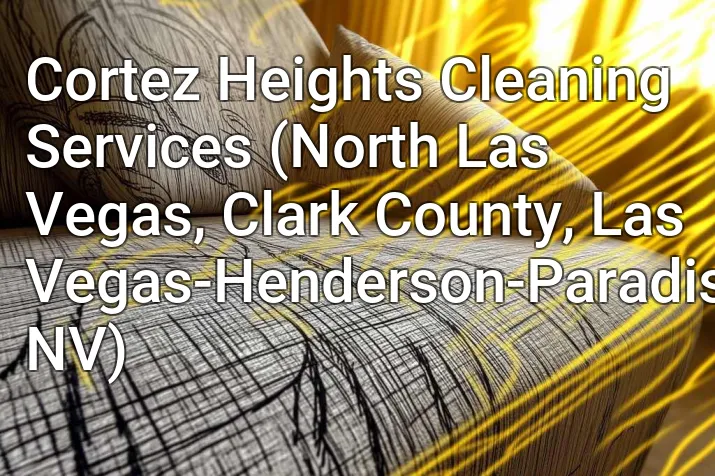 Cortez Heights Cleaning Services (North Las Vegas, Clark County, Las Vegas-Henderson-Paradise, NV)