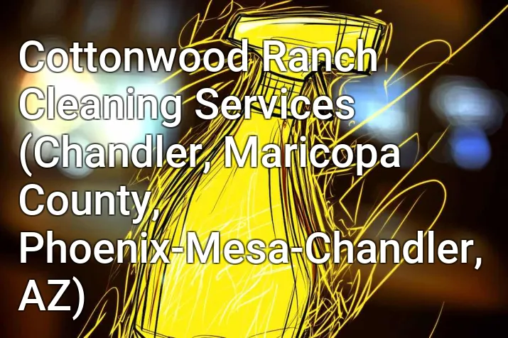 Cottonwood Ranch Cleaning Services (Chandler, Maricopa County, Phoenix-Mesa-Chandler, AZ)
