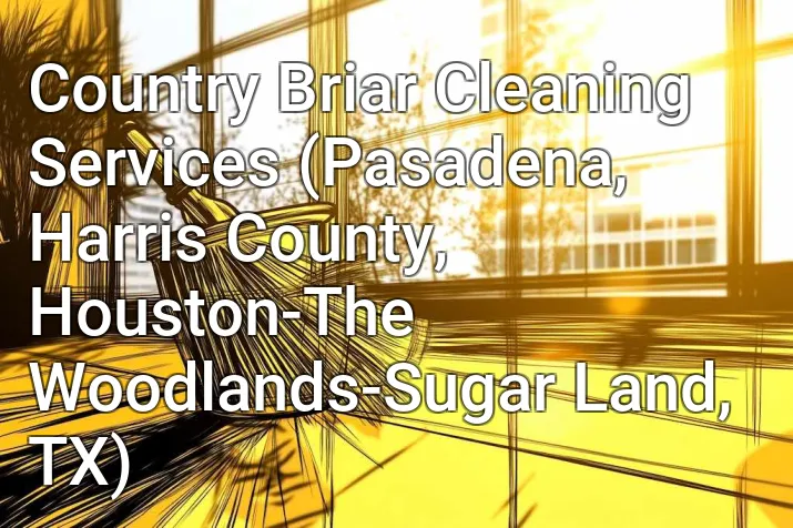Country Briar Cleaning Services (Pasadena, Harris County, Houston-The Woodlands-Sugar Land, TX)